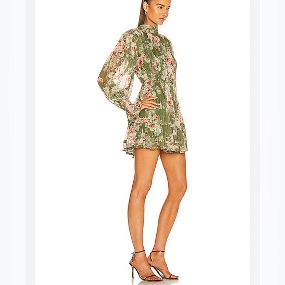Hemant & Nandita Neem Voluminous Floral Mini Dress size XS
